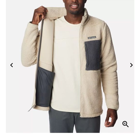 Men's Columbia Mountainside Heavyweight Fleece Zip-Front Jacket - Picture 1 of 7